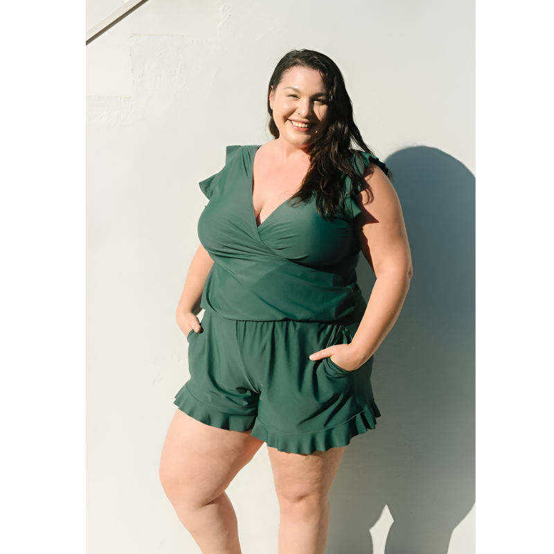 Anouk™ | Badedragt med flæser og indbygget bh