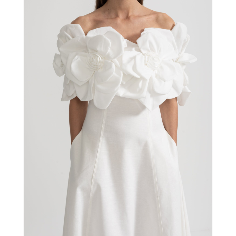 Merle™ |  Blomstret midi-kjole