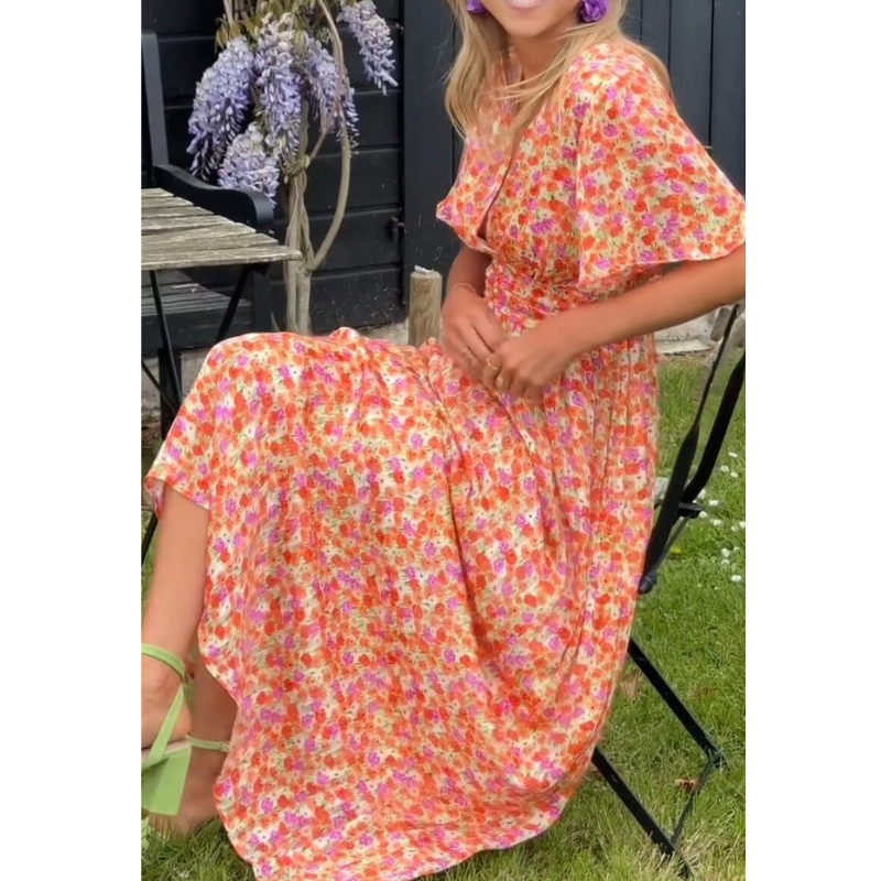 CARLY™ | ELEGANT MAXIKJOLE MED V-HALS