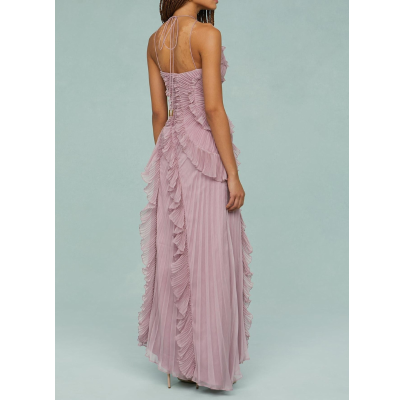 Mireva™ | lang, flydende kjole med havstrømsmønster