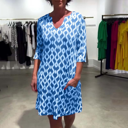 Iris™ - Behagelig printet kjole