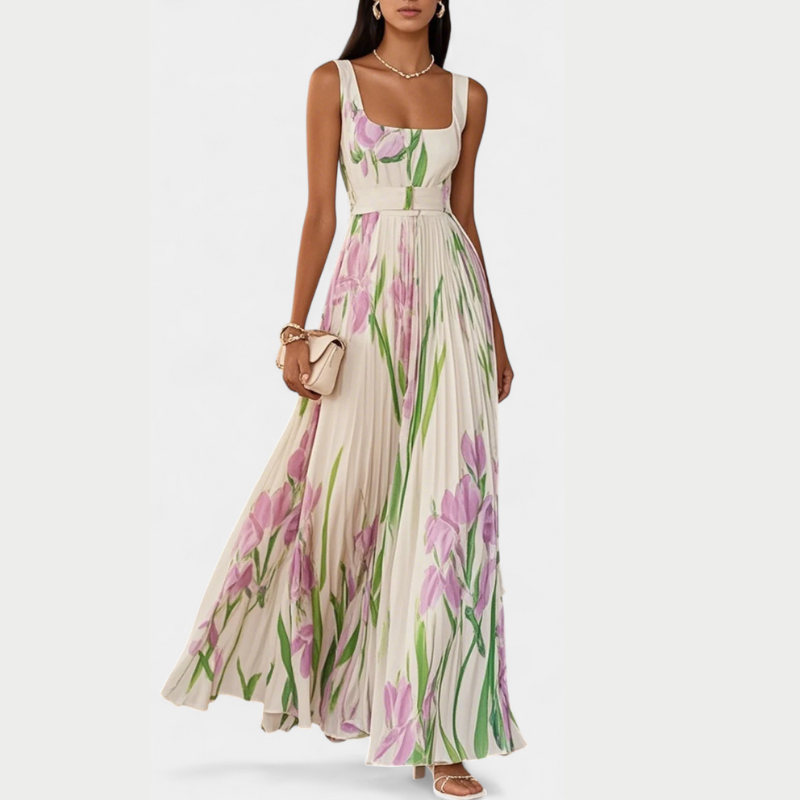 Calanthe™ | Elegant kjole med abstrakt print