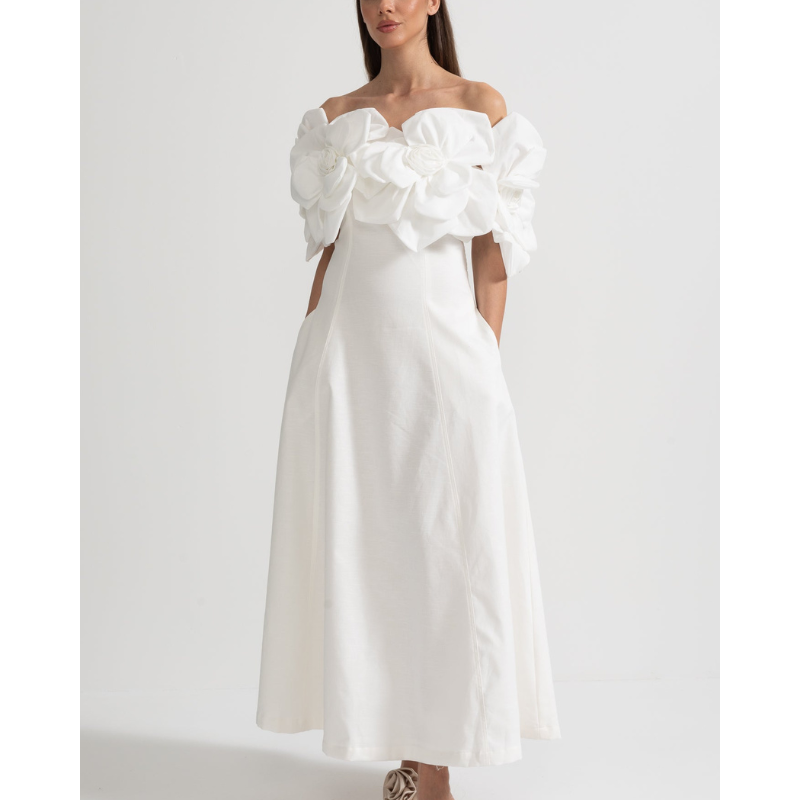 Merle™ |  Blomstret midi-kjole