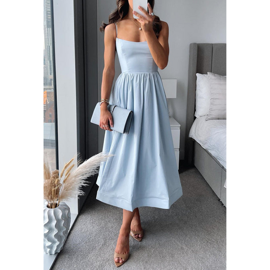 Martina™ | Elegant midi med stropper