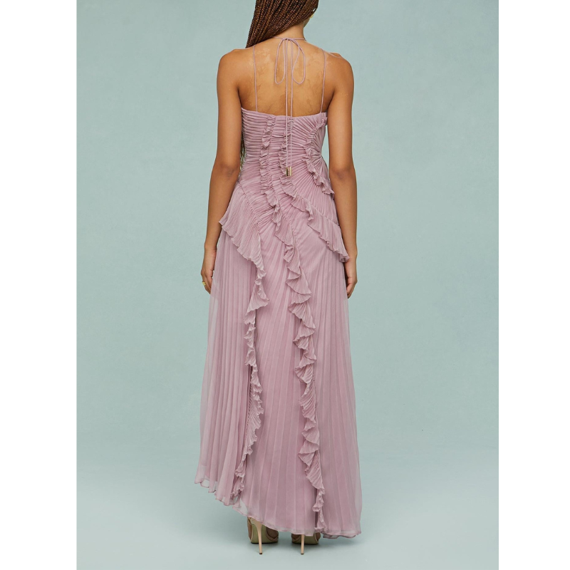 Mireva™ | lang, flydende kjole med havstrømsmønster