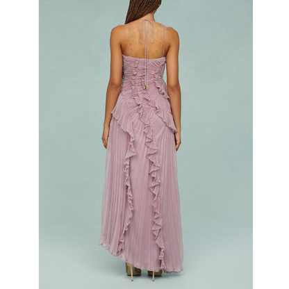 Mireva™ | lang, flydende kjole med havstrømsmønster