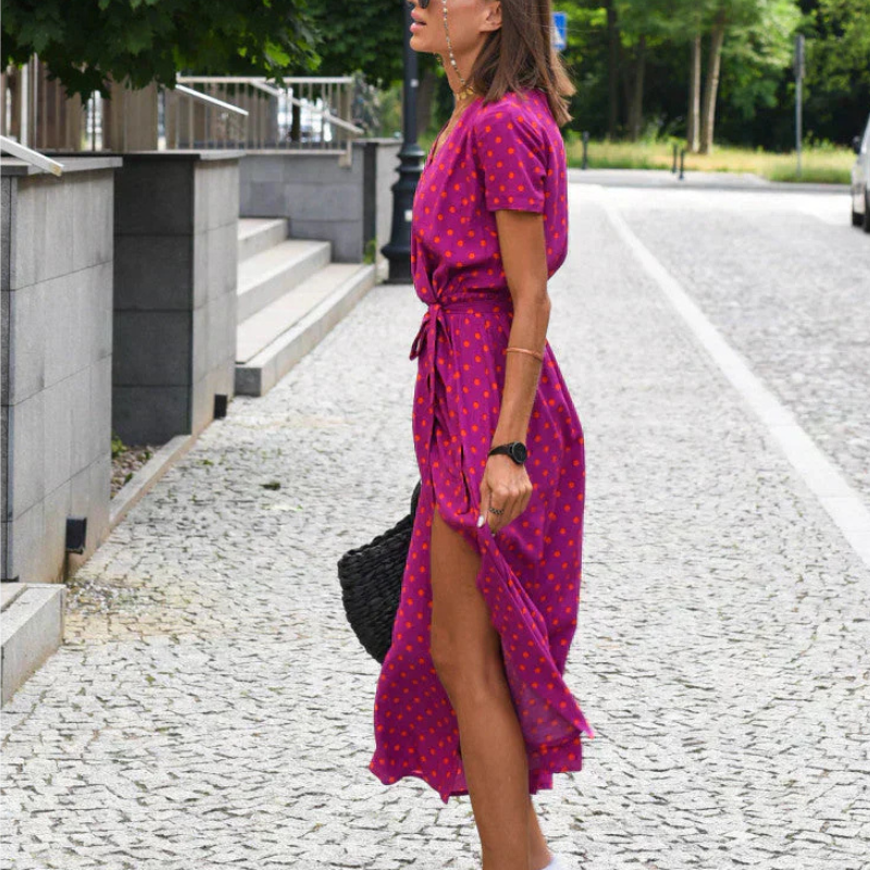 Nuvia™ | V-hals A-line kjole