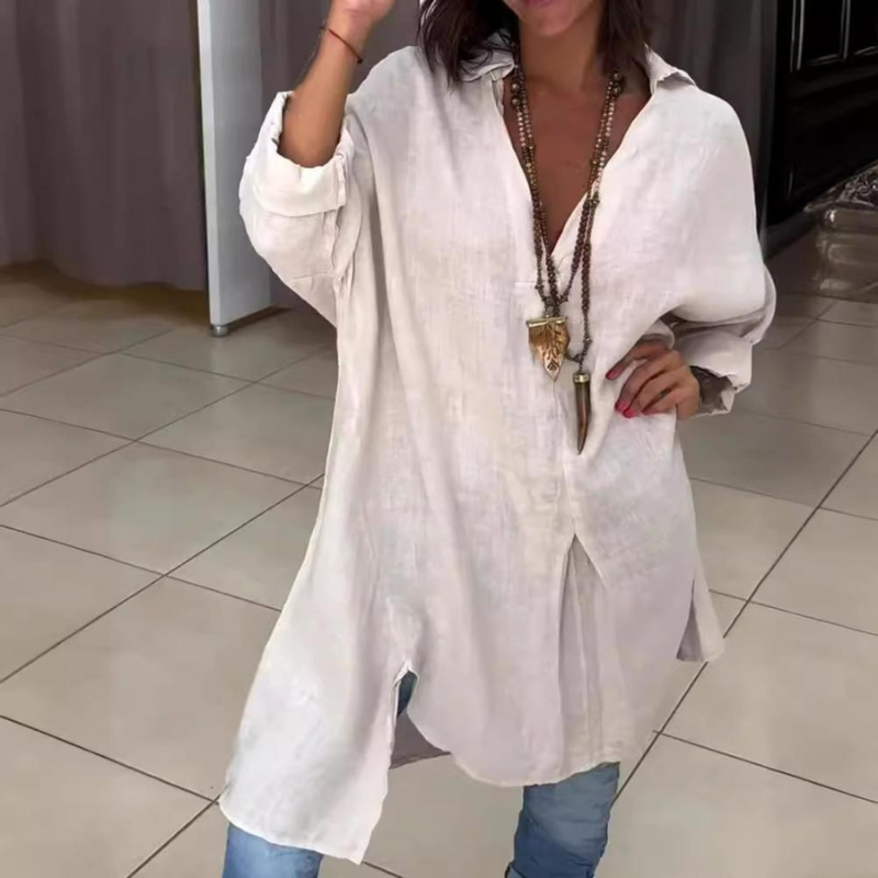 Adnela™ | Elegant skjorte med V-hals