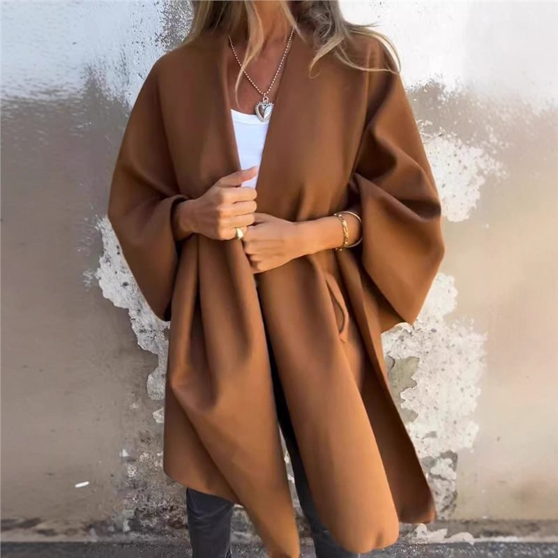 Luna™ | Løs kappejakke med V-hals