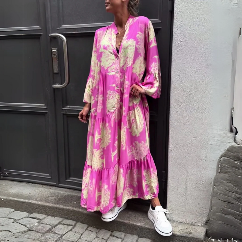 Mirone™ | Blomstret maxikjole