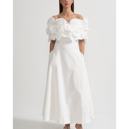 Merle™ |  Blomstret midi-kjole