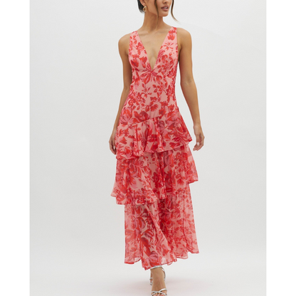 Faye™ | Bloom shift midi-kjole