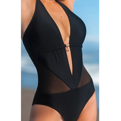 Olivia™ - Badedragt med dyb halterneck