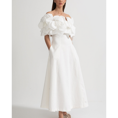 Merle™ |  Blomstret midi-kjole