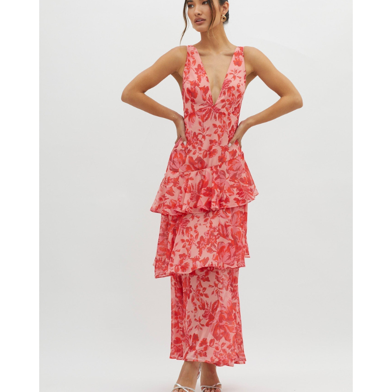 Faye™ | Bloom shift midi-kjole