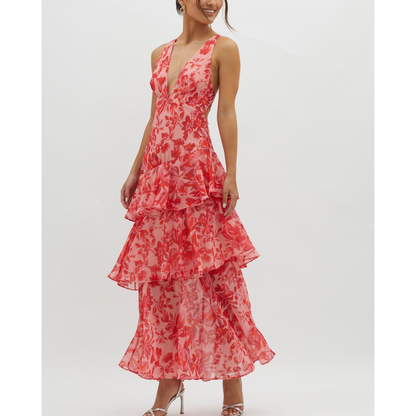 Faye™ | Bloom shift midi-kjole