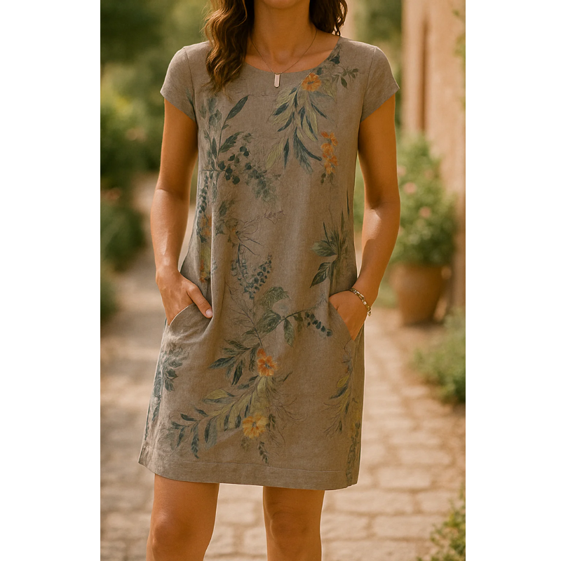 Ranya™ | Elegant kjole i bomuld og hør