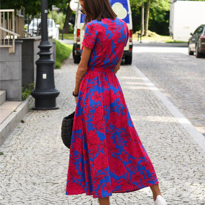 Nuvia™ | V-hals A-line kjole