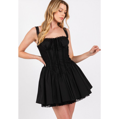 Syra™ | Robe Courte Corset Dentelle