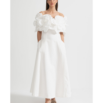 Merle™ |  Blomstret midi-kjole