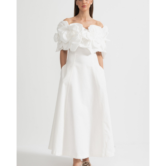 Merle™ |  Blomstret midi-kjole