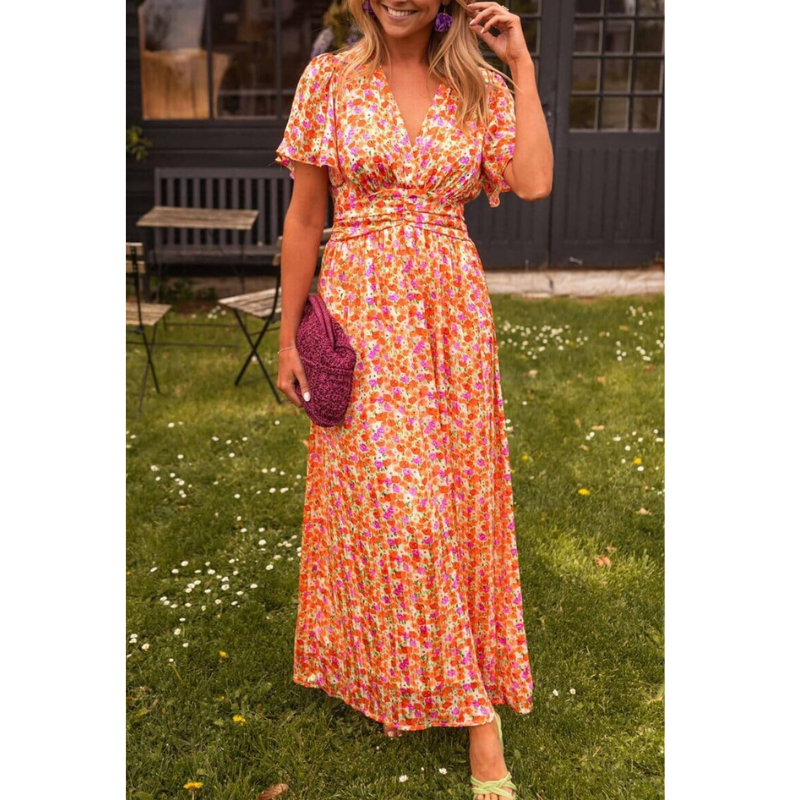 CARLY™ | ELEGANT MAXIKJOLE MED V-HALS