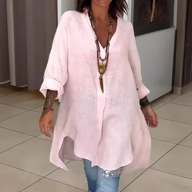 Adnela™ | Elegant skjorte med V-hals