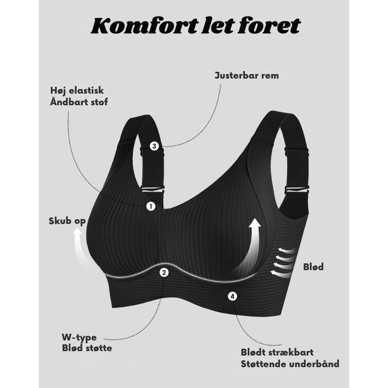 Trådløs push-up-bh (1+1 Gratis)