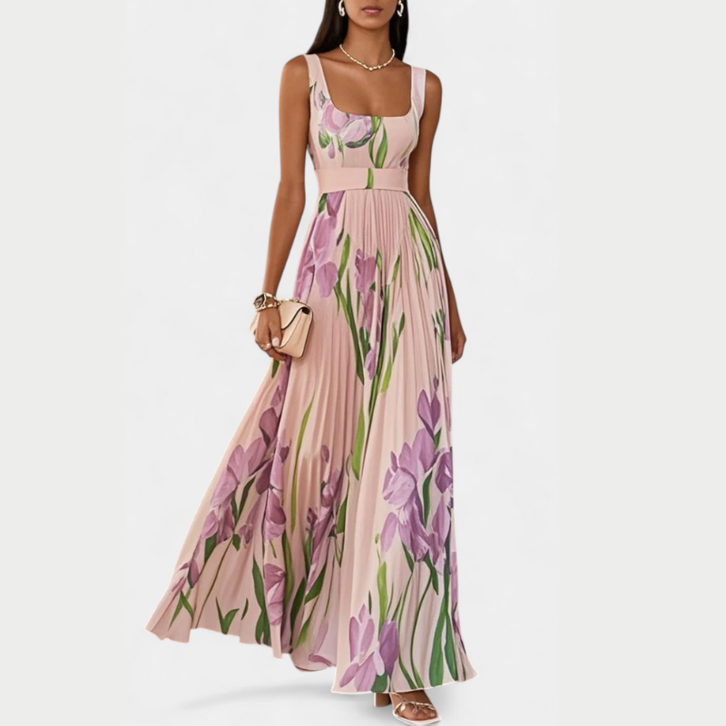 Calanthe™ | Elegant kjole med abstrakt print