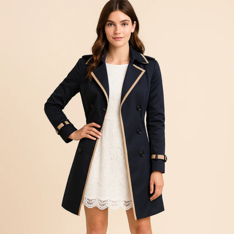 Thorelf™ | Dobbeltradet jakke med kontrastkanter