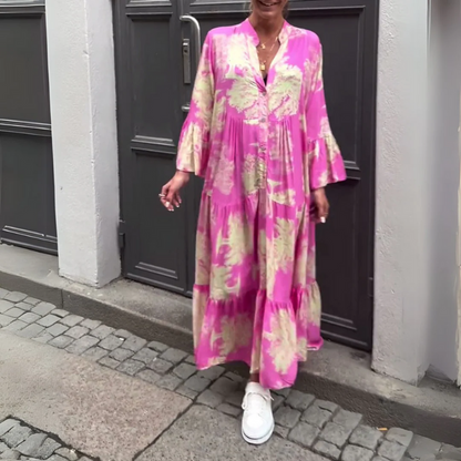 Mirone™ | Blomstret maxikjole