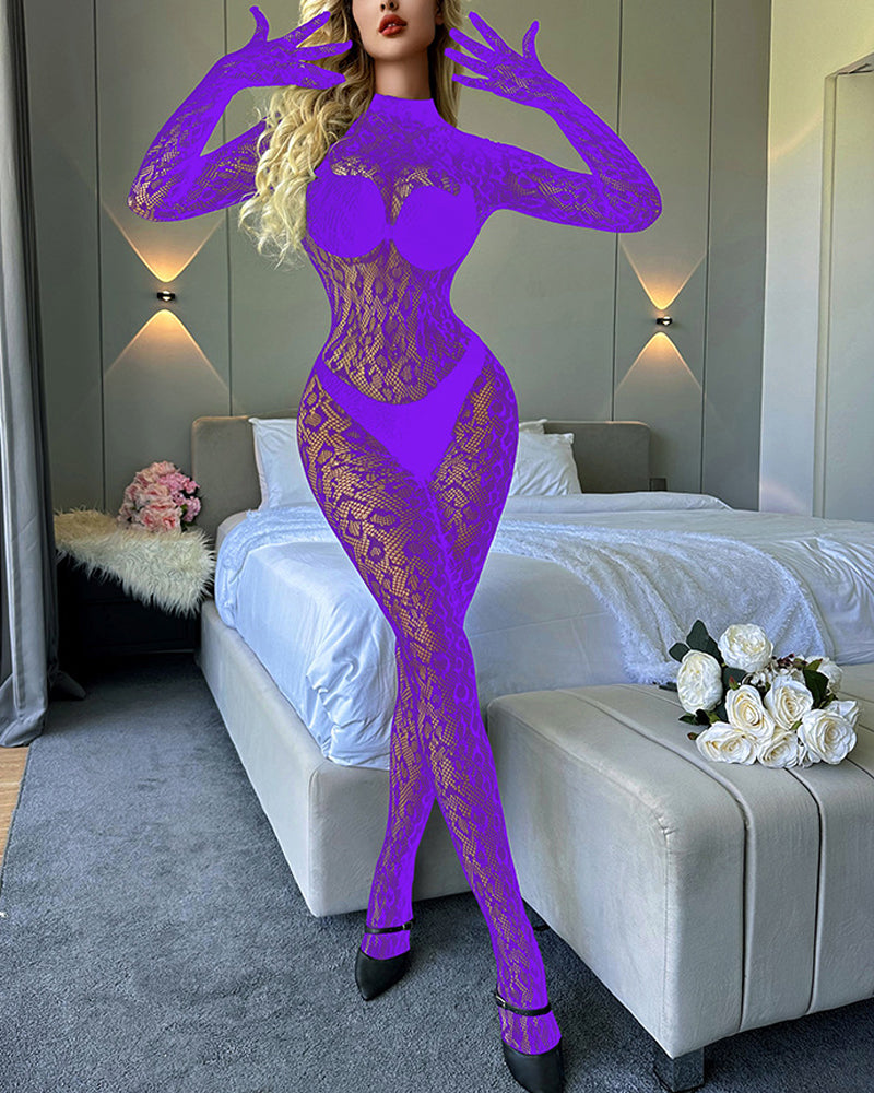 Undertøj Langærmet En Delig Fiskenetstrømper