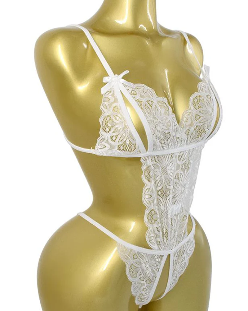 Ronja™ | Sexet blonde lingeri med sløjfe