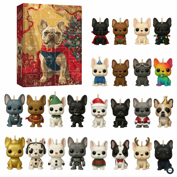 🌲 Julegave – 2025 Sjov Hundeadventskalender