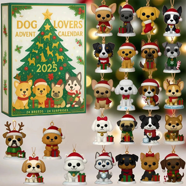 🌲 Julegave – 2025 Sjov Hundeadventskalender