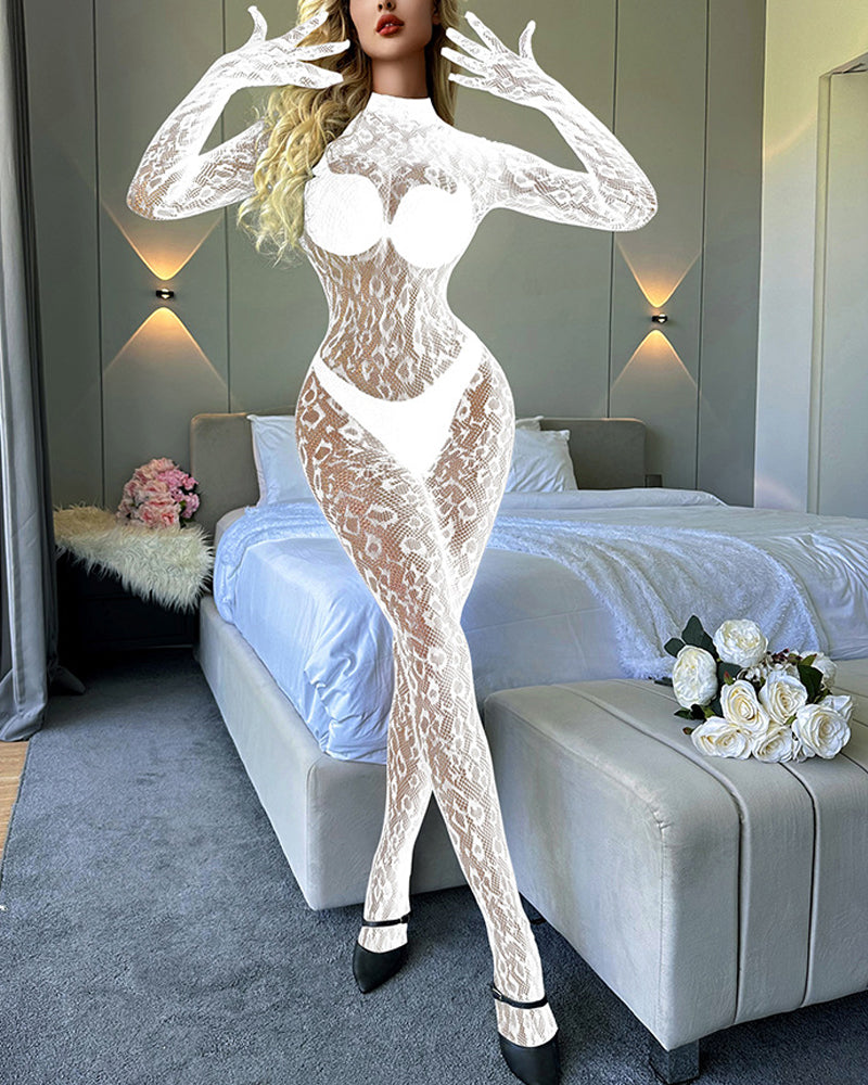 Undertøj Langærmet En Delig Fiskenetstrømper