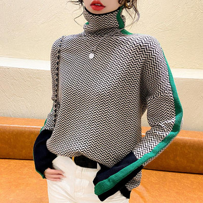 Malou™ | Sweater med høj hals