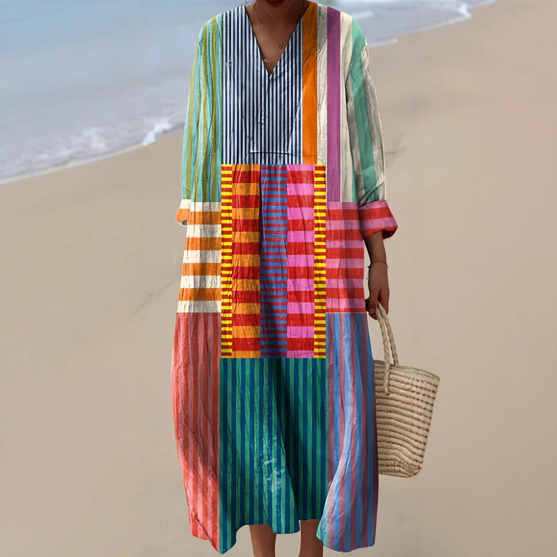 Lia™ | Elegant geometrisk kjole