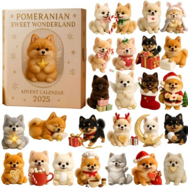 🐾 Pomeranian Sweet Wonderland Julekalender 2025 🎄✨