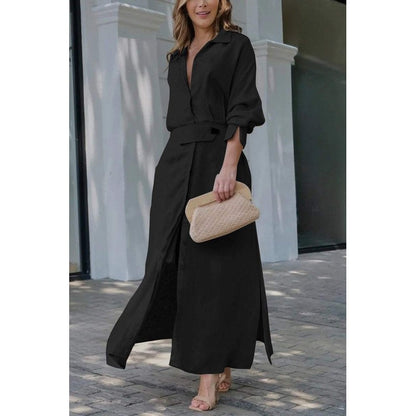 Jeanette™ | Maxikjole med V-hals