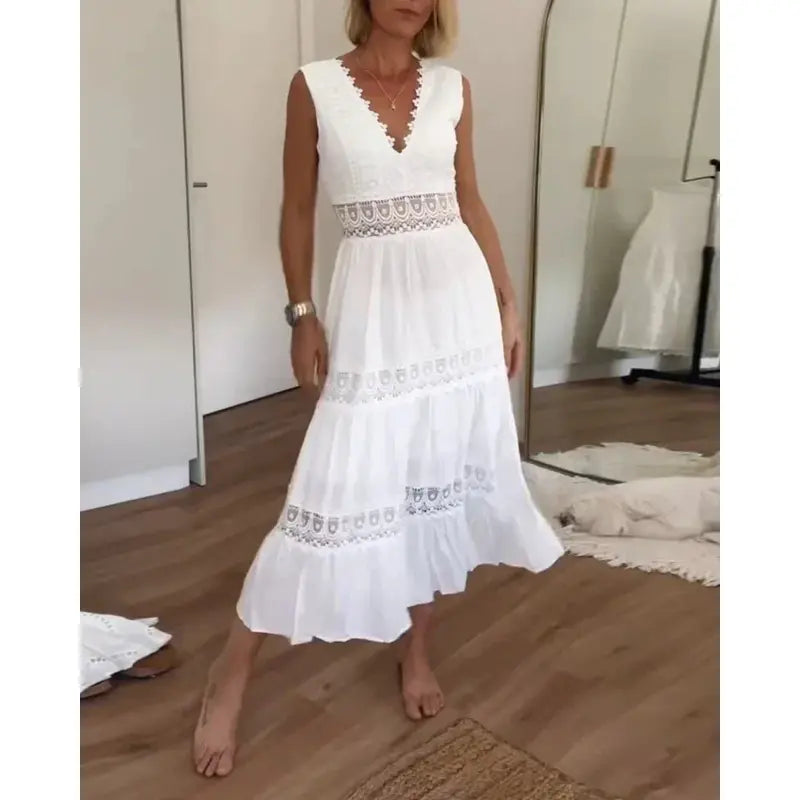 Thyra™ - Lang og elegant sommerkjole