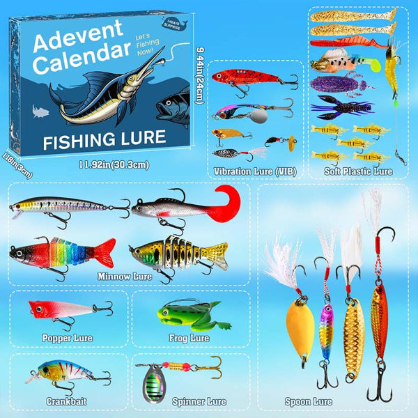 🎣 24 Dages Fiskegrej Adventskalender